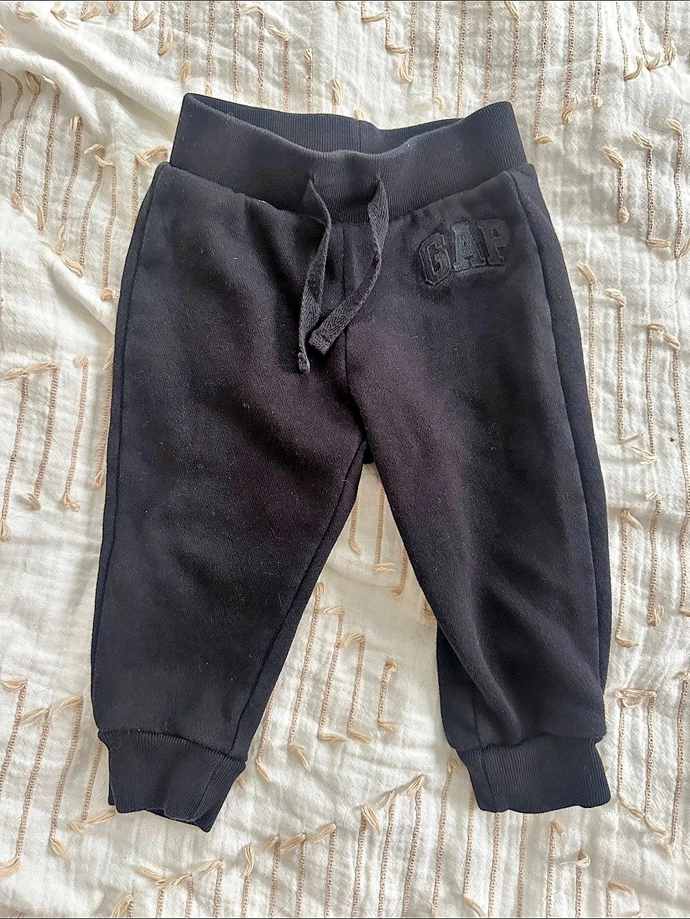 GAP Baby Jogger Pants Black 12-18 Months Like New